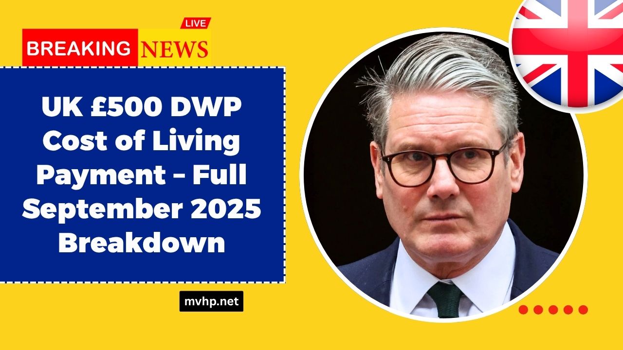 UK £500 DWP Cost of Living Payment – Full September 2025 Breakdown And Eligibility